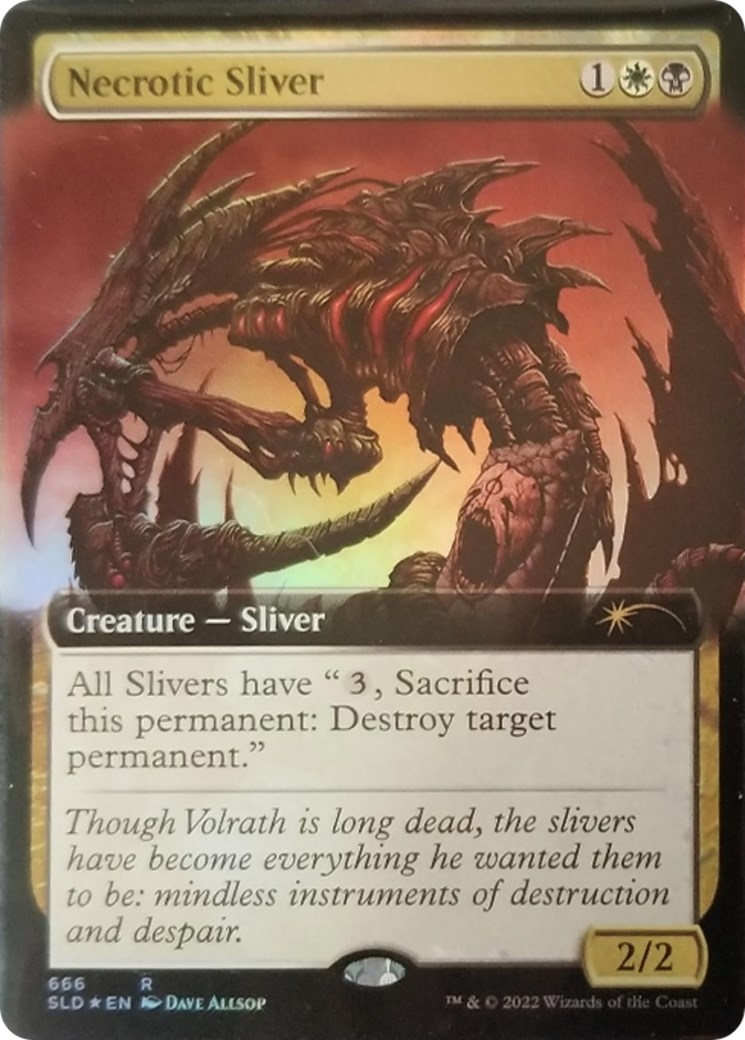 Necrotic Sliver (Extended Art) [Secret Lair Drop Promos]