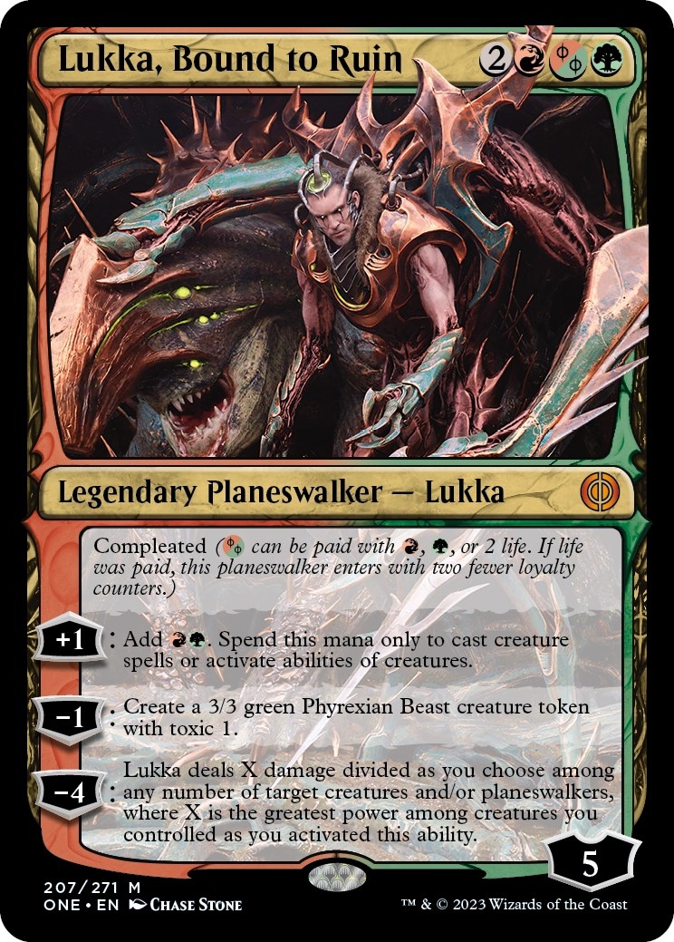 Lukka, Bound to Ruin [Phyrexia: All Will Be One]