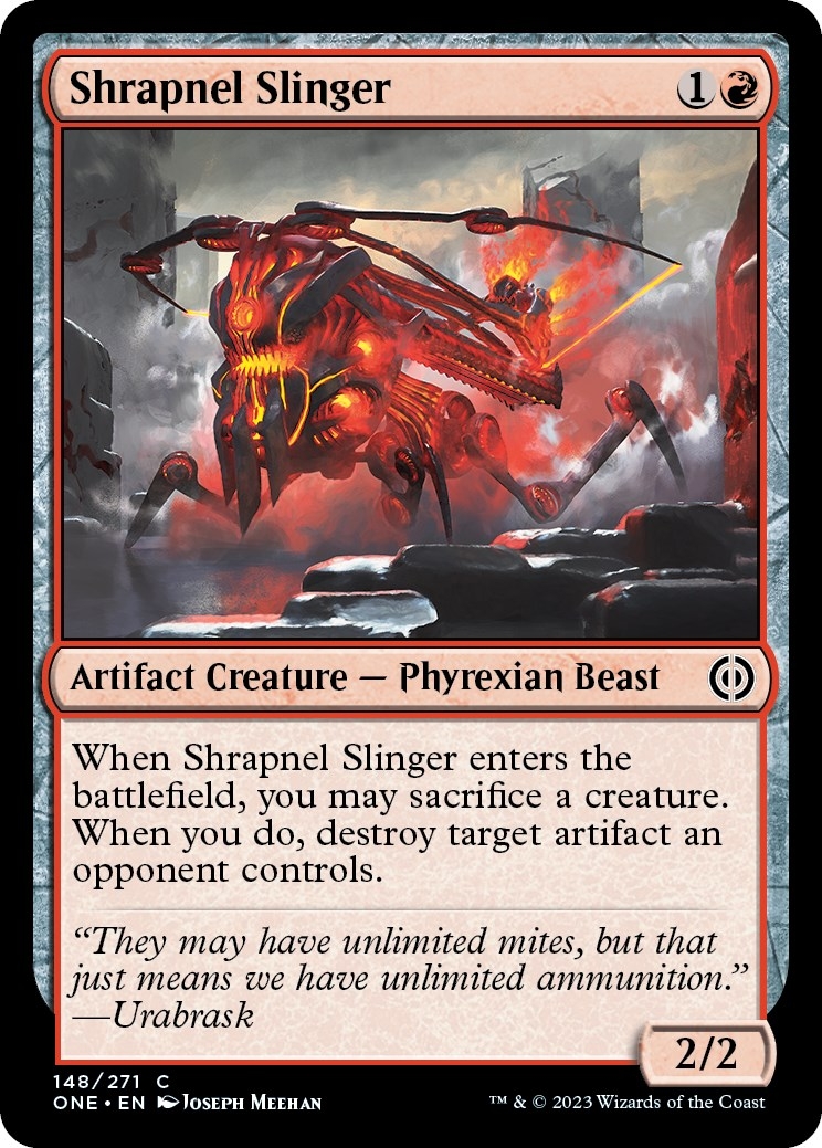 Shrapnel Slinger [Phyrexia: All Will Be One]