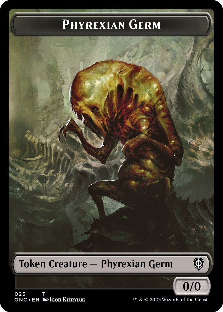 Phyrexian Germ Token [Phyrexia: All Will Be One Commander Tokens]