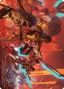 Roar of Resistance Art Card [Phyrexia: All Will Be One Art Series]