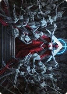 Elesh Norn, Mother of Machines Art Card [Phyrexia: All Will Be One Art Series]