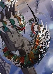 Atraxa's Skitterfang Art Card [Phyrexia: All Will Be One Art Series]