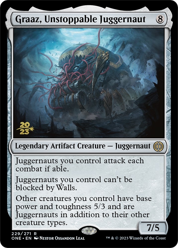 Graaz, Unstoppable Juggernaut [Phyrexia: All Will Be One Prerelease Promos]