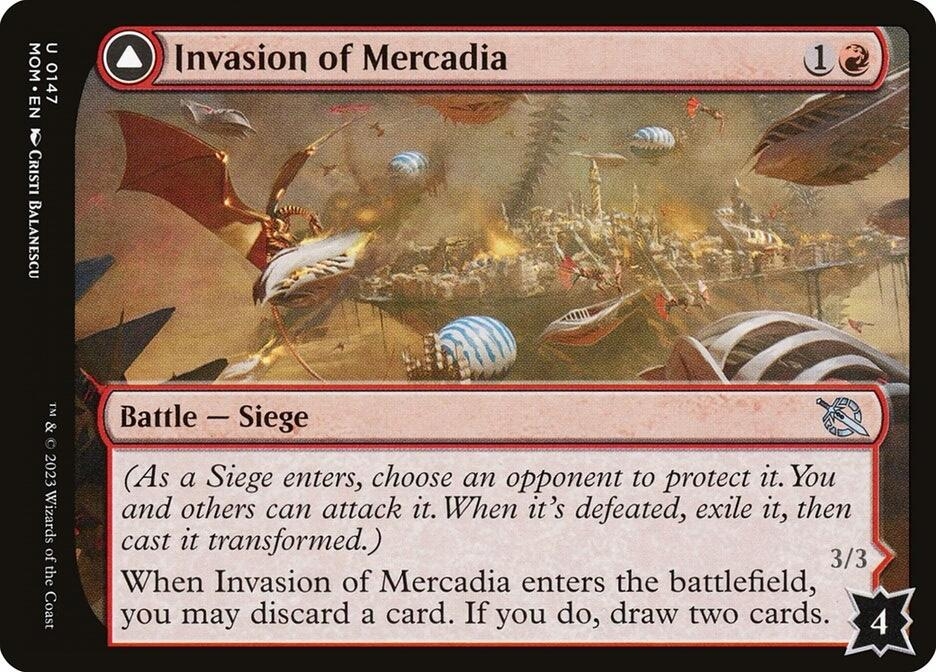 Invasion of Mercadia // Kyren Flamewright [March of the Machine]