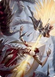 Elspeth's Smite Art Card [March of the Machine Art Series]