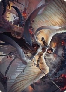 Serra Faithkeeper Art Card [March of the Machine Art Series]