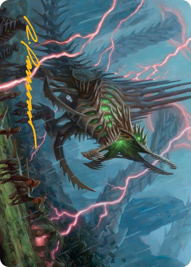 Etali, Primal Sickness Art Card (Gold-Stamped Signature) [March of the Machine Art Series]