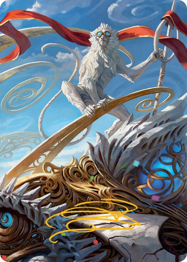 Ragavan, Nimble Pilferer Art Card (Gold-Stamped Signature) [March of the Machine Art Series]