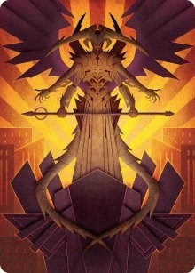 Atraxa, Praetors' Voice Art Card [March of the Machine Art Series]