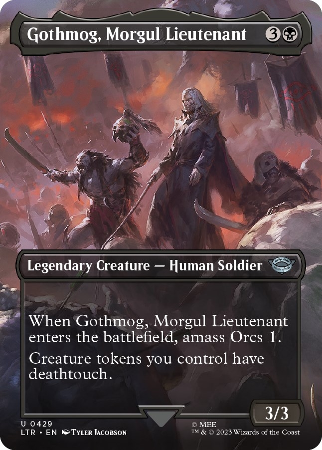 Gothmog, Morgul Lieutenant (Borderless Alternate Art) [The Lord of the Rings: Tales of Middle-Earth]