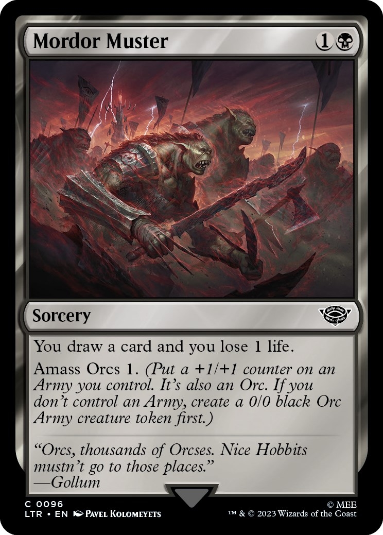 Mordor Muster [The Lord of the Rings: Tales of Middle-Earth]