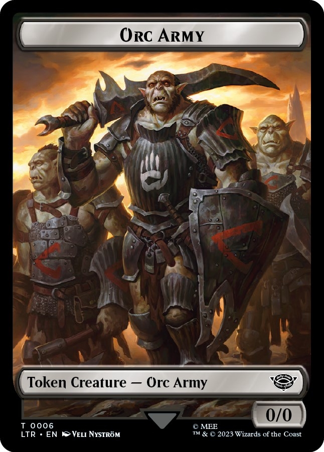 Orc Army Token (06) [The Lord of the Rings: Tales of Middle-Earth Tokens]