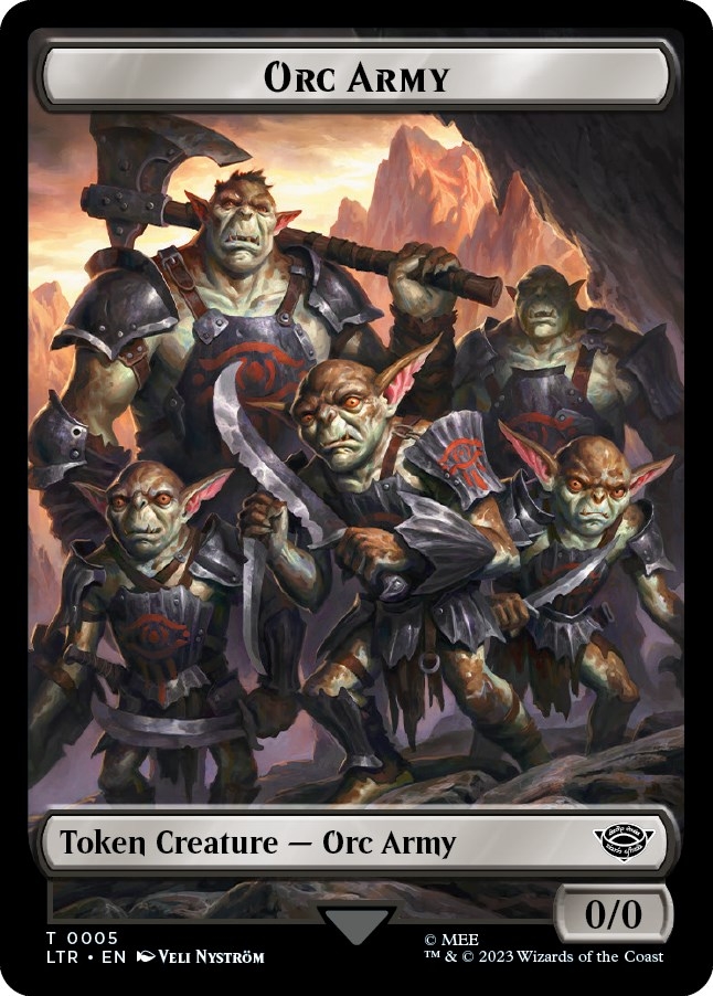 Orc Army Token (05) [The Lord of the Rings: Tales of Middle-Earth Tokens]