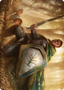 Boromir, Warden of the Tower Art Card [The Lord of the Rings: Tales of Middle-earth Art Series]