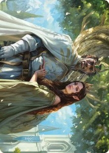 Aragorn and Arwen, Wed Art Card [The Lord of the Rings: Tales of Middle-earth Art Series]