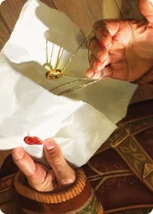 Bilbo's Ring Art Card [The Lord of the Rings: Tales of Middle-earth Art Series]