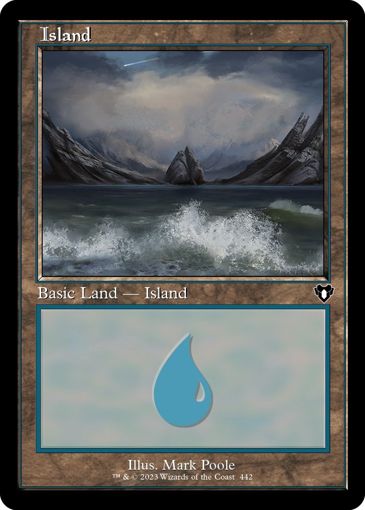 Island (442) (Retro) [Commander Masters]