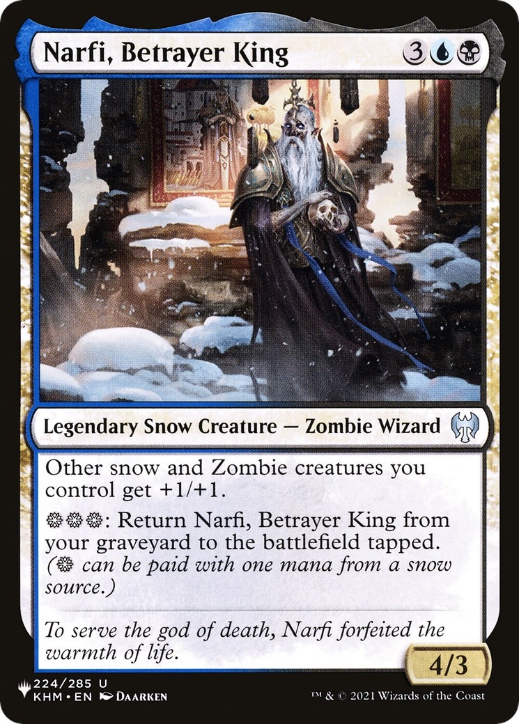 Narfi, Betrayer King (224/285) (LIST)