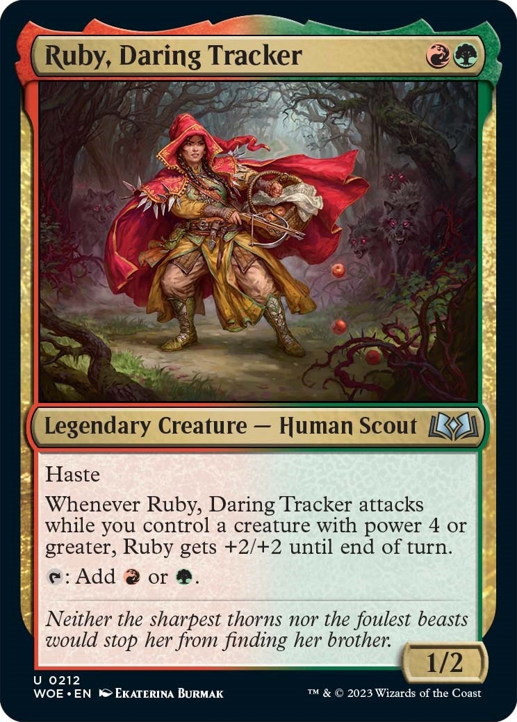 Ruby, Daring Tracker [Wilds of Eldraine]