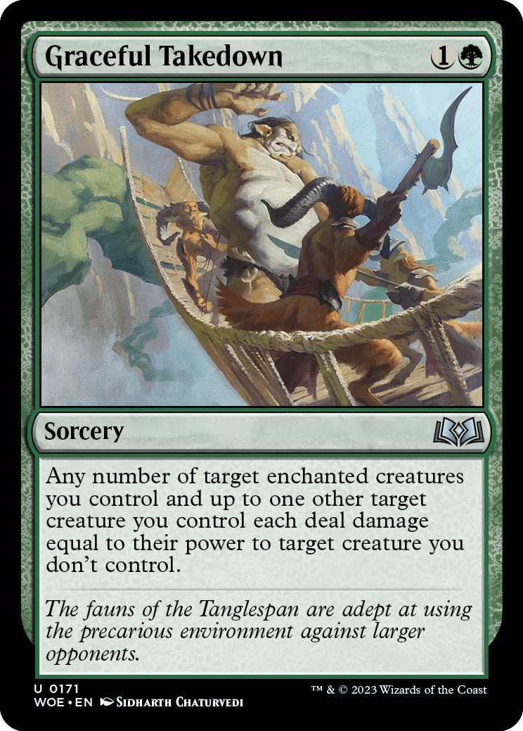 Graceful Takedown [Wilds of Eldraine]