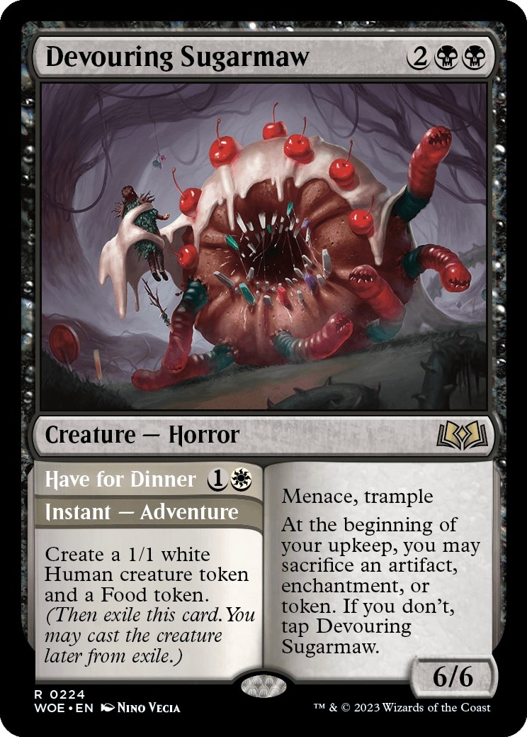 Devouring Sugarmaw // Have For Dinner [Wilds of Eldraine]