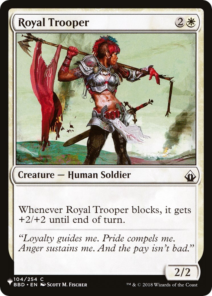 Royal Trooper (104/254) (LIST)