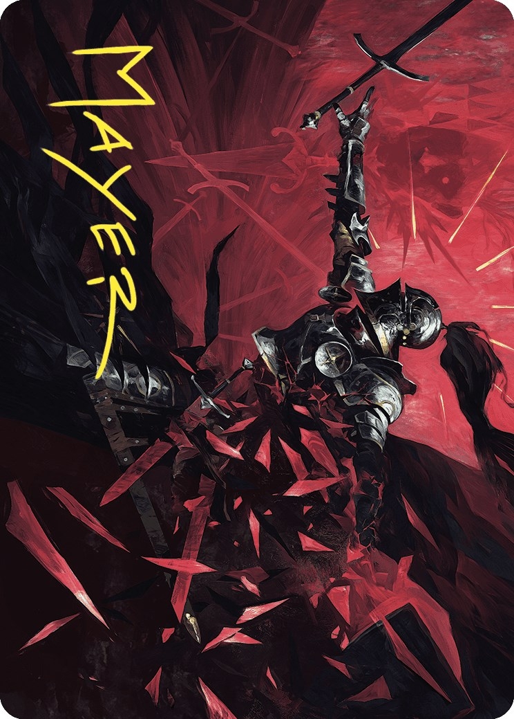 Shatter the Oath Art Card (Gold-Stamped Signature) [Wilds of Eldraine Art Series]