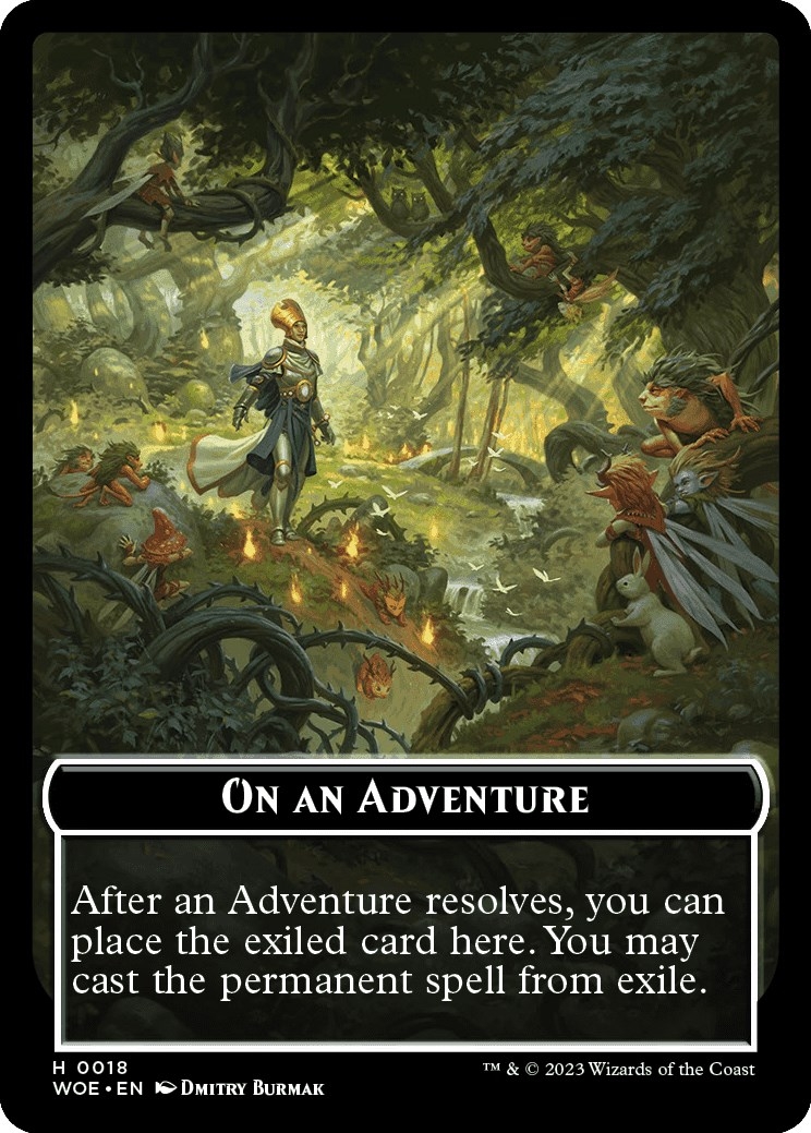 On an Adventure Emblem [Wilds of Eldraine Tokens]