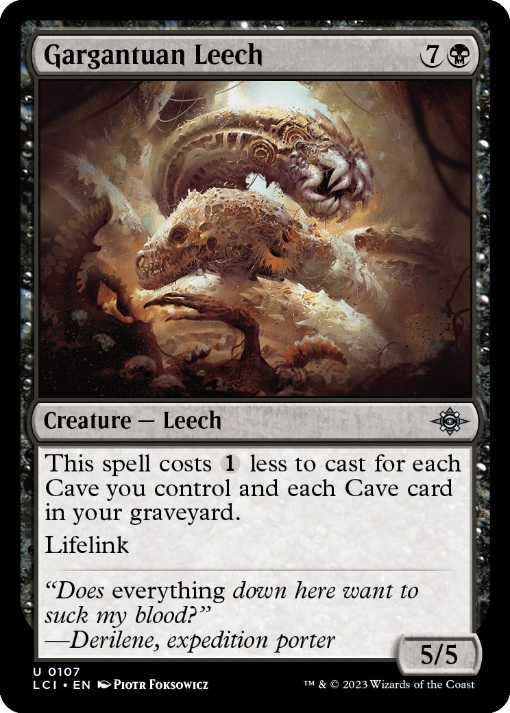 Gargantuan Leech [The Lost Caverns of Ixalan]
