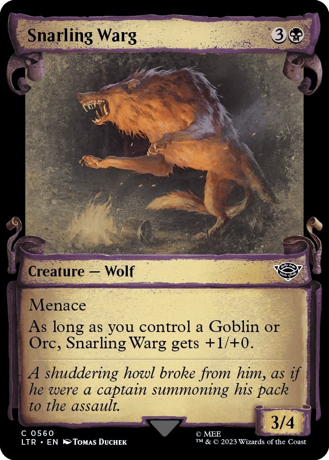 Snarling Warg (Showcase Scrolls)