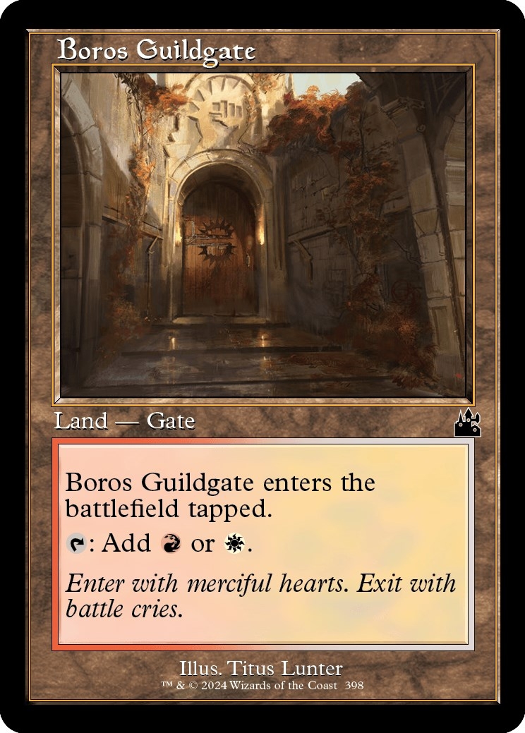 Boros Guildgate (Retro Frame) [Ravnica Remastered]