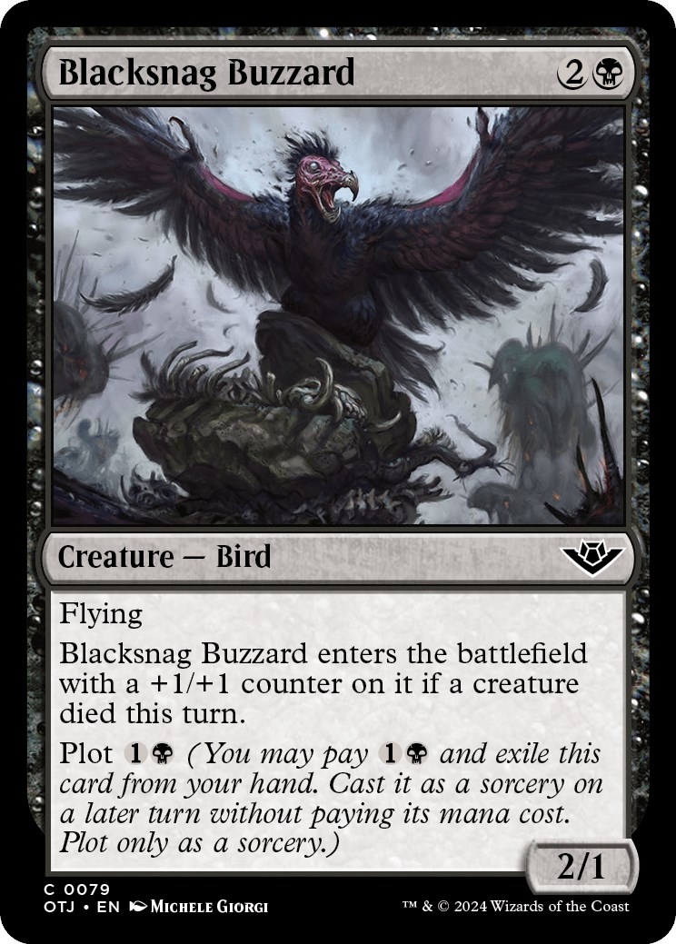 Blacksnag Buzzard [Outlaws of Thunder Junction]