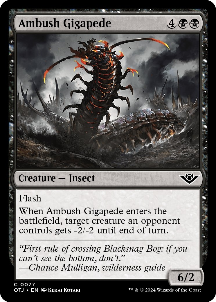 Ambush Gigapede [Outlaws of Thunder Junction]