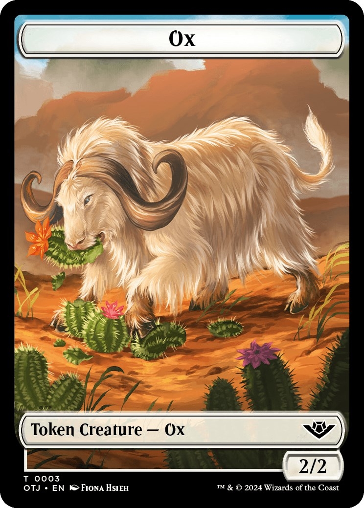 Ox Token [Outlaws of Thunder Junction Tokens]