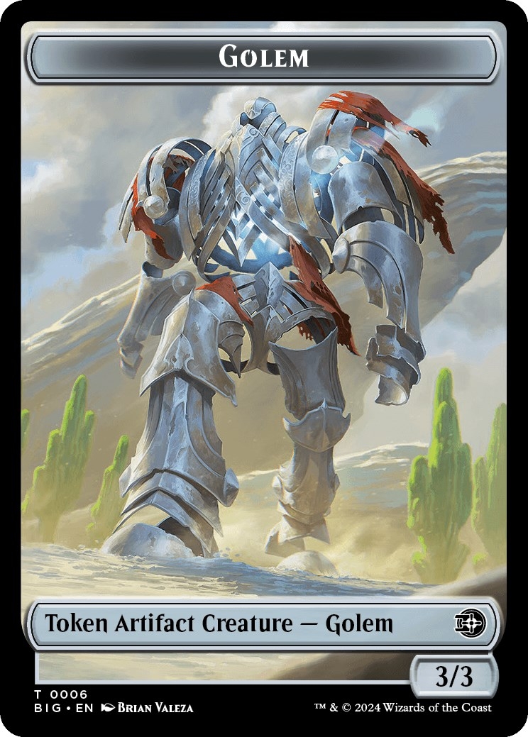 Golem Token [Outlaws of Thunder Junction: The Big Score Tokens]