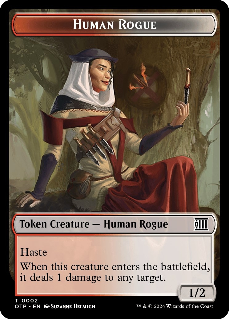 Human Rogue Token [Outlaws of Thunder Junction: Breaking News Tokens]