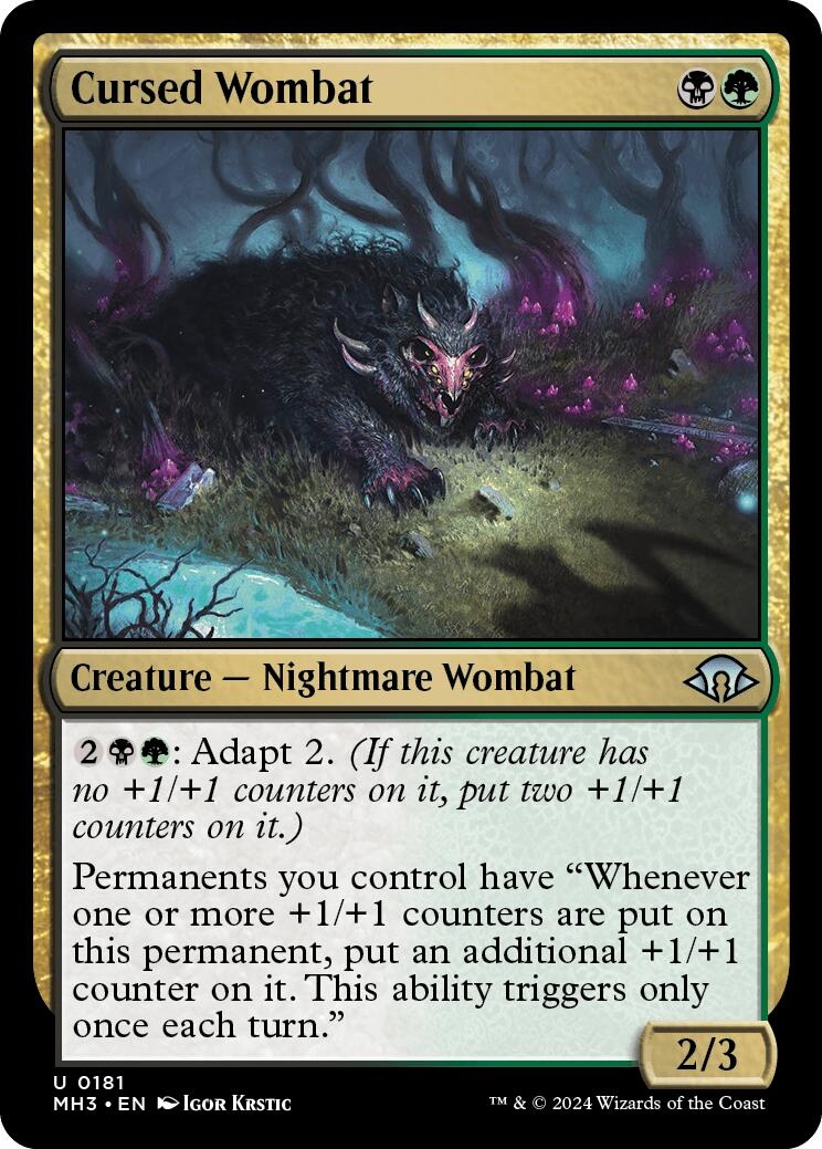 Cursed Wombat [Modern Horizons 3]
