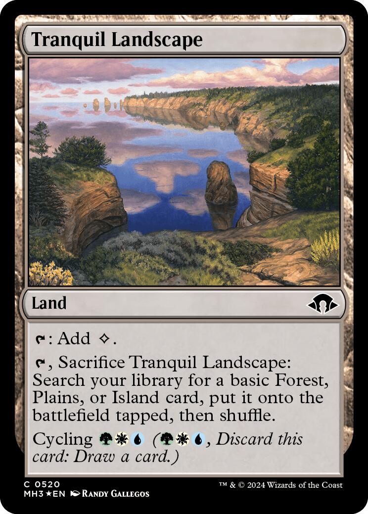 Tranquil Landscape (Ripple Foil)