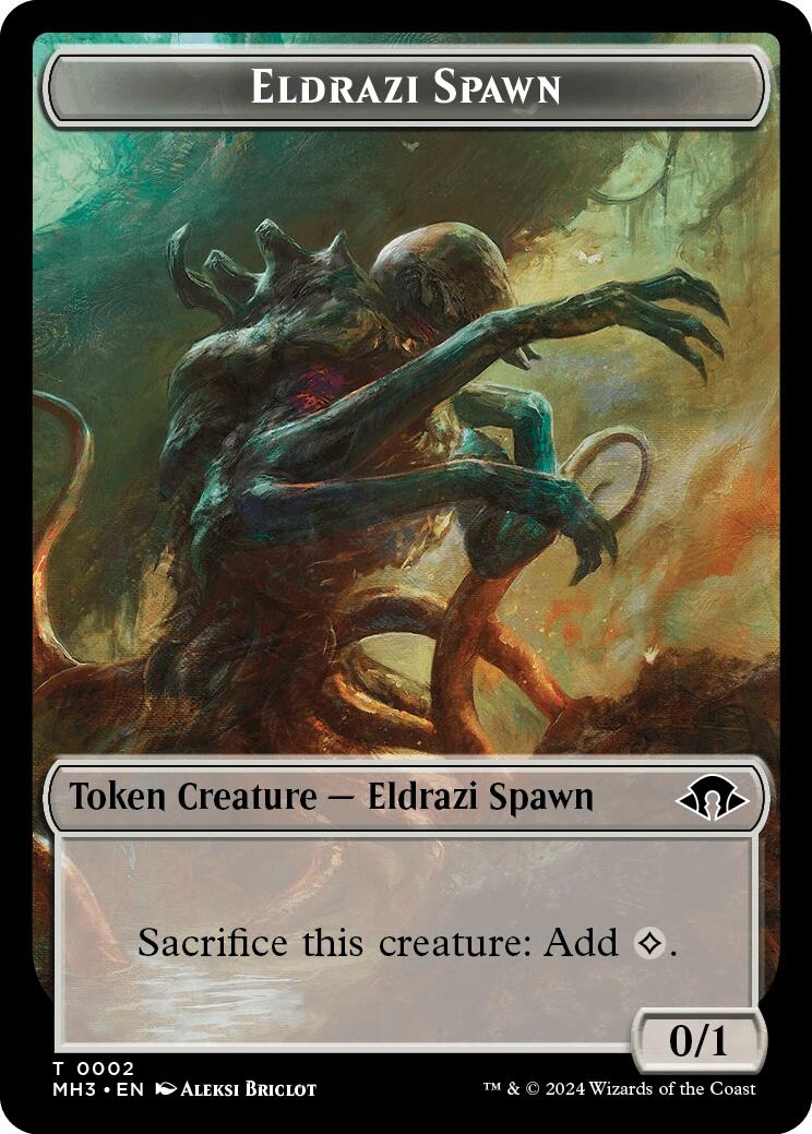 Eldrazi Spawn // Energy Reserve Double-Sided Token [Modern Horizons 3 Tokens]