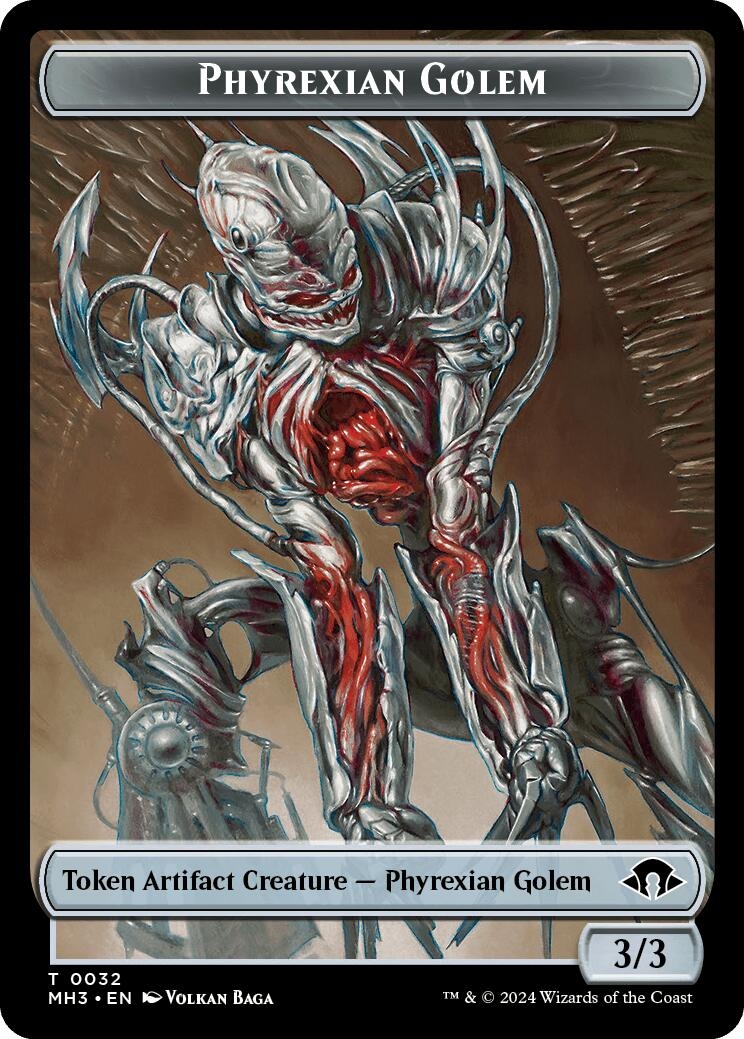 Phyrexian Golem Token [Modern Horizons 3 Tokens]