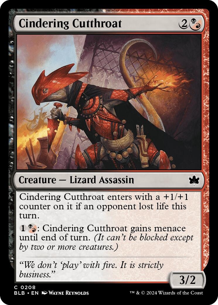 Cindering Cutthroat [Bloomburrow]