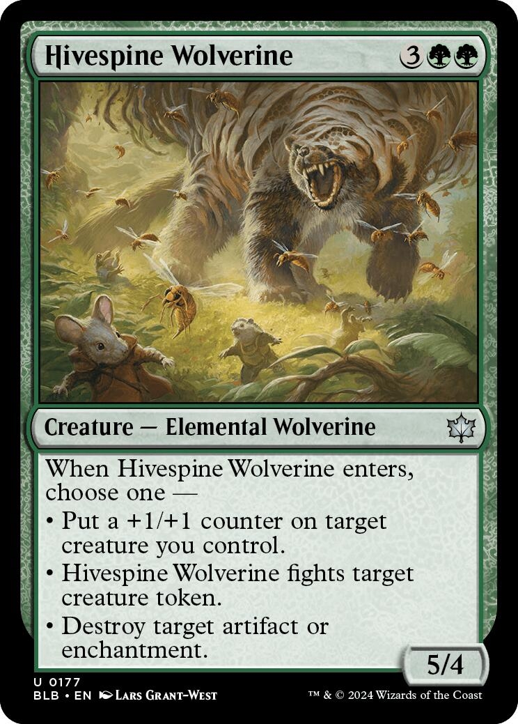 Hivespine Wolverine [Bloomburrow]