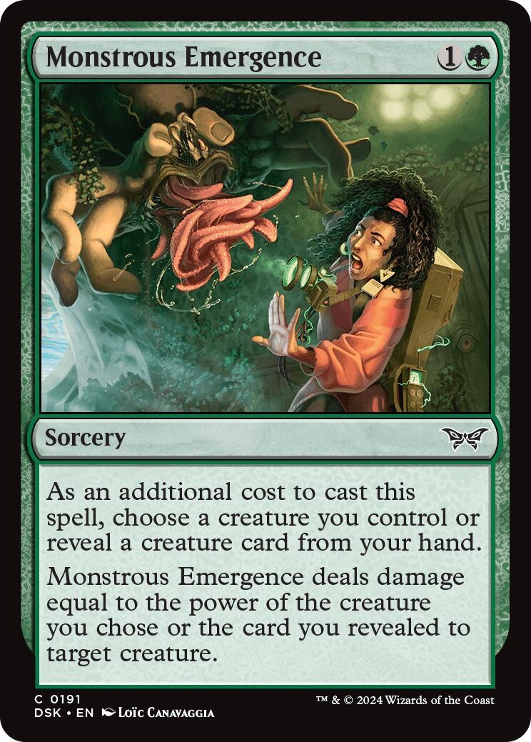 Monstrous Emergence [Duskmourn: House of Horror]