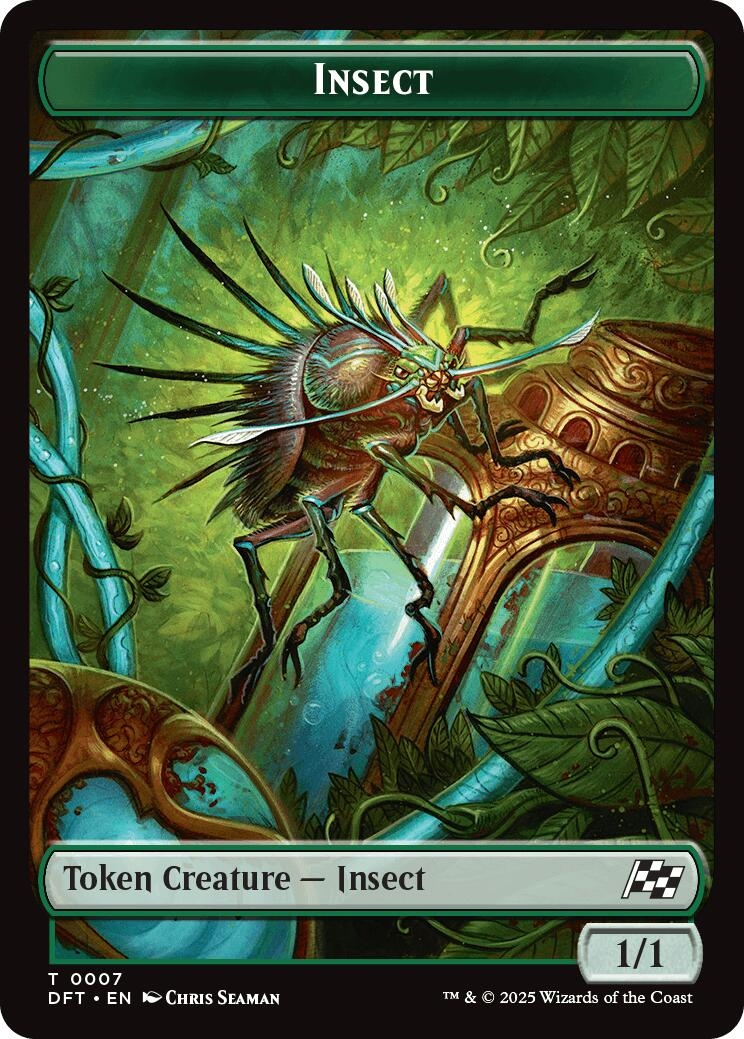 Insect // Elephant Double-Sided Token [Aetherdrift Tokens]