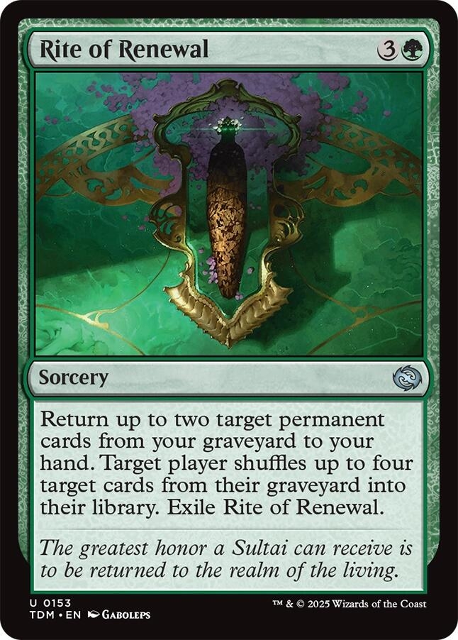 Rite of Renewal [Tarkir: Dragonstorm]