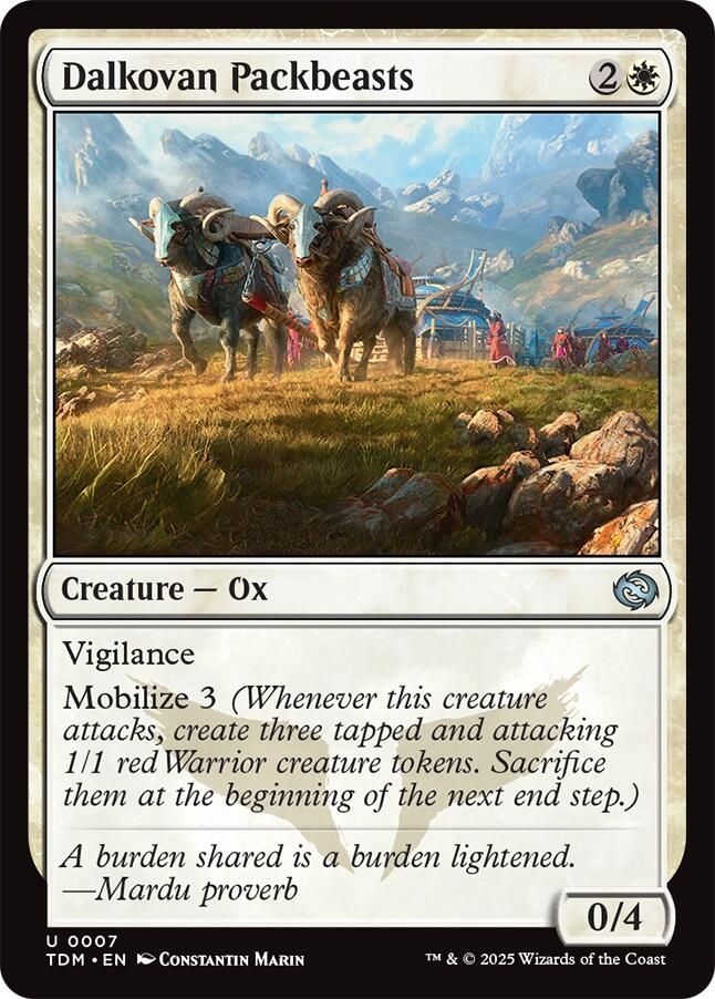 Dalkovan Packbeasts [Tarkir: Dragonstorm]