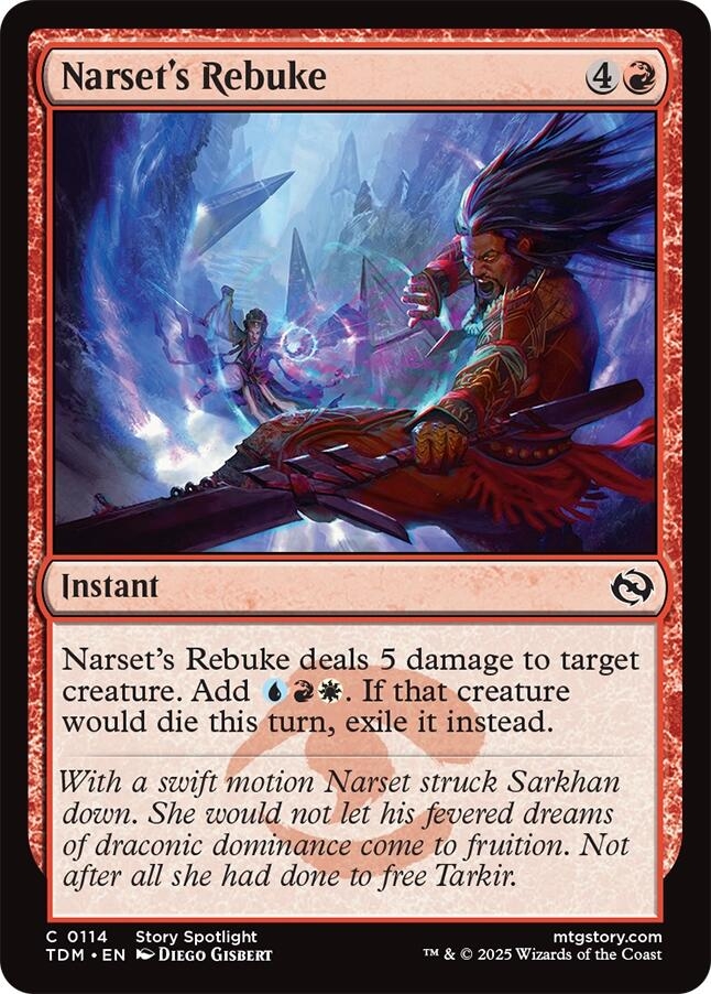 Narset's Rebuke [Tarkir: Dragonstorm]