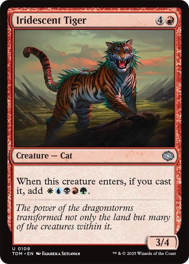 Iridescent Tiger [Tarkir: Dragonstorm]