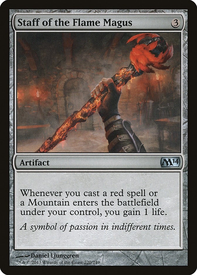 Staff of the Flame Magus (220) (M14)